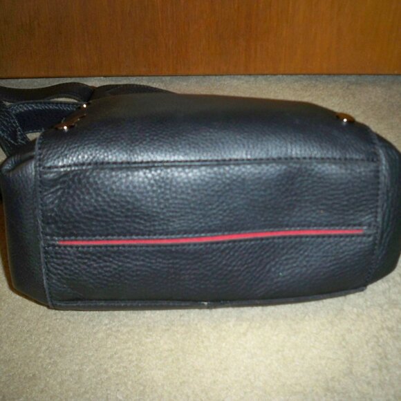 Hammitt Bryant Black Leather Handbag Gunmetal Hardware-EUC!! $495 - Picture 3 of 4